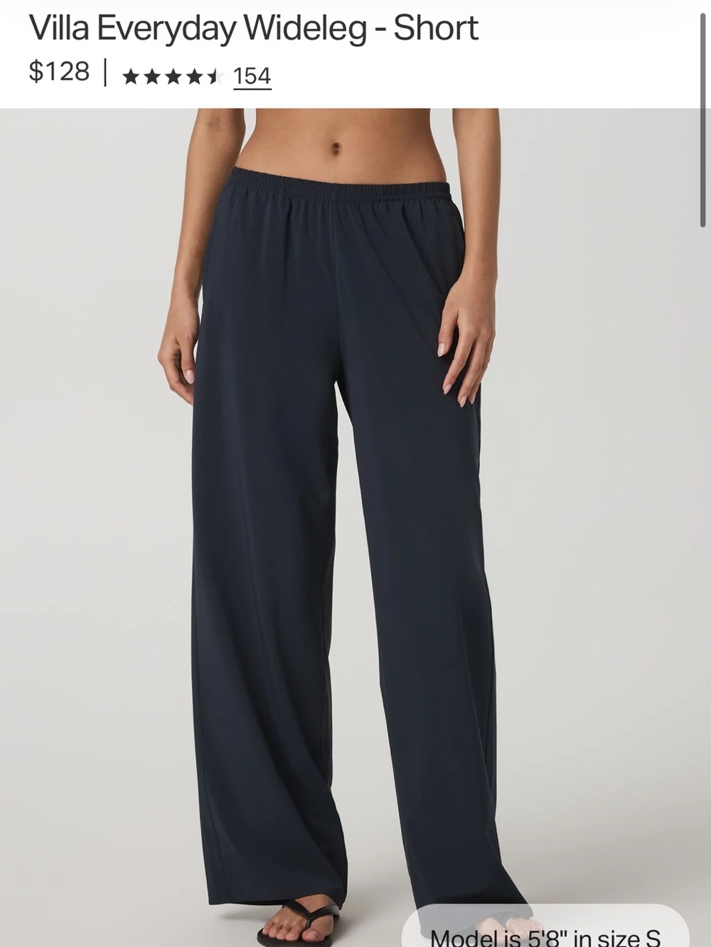 Vuori everyday wideleg - short pant small ink